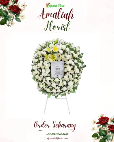 Krans Bunga Duka Cita di Ciwedus